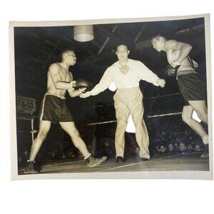MAX BAER Referee Photograph World Heavyweight Champion Marino VS Collins 1937